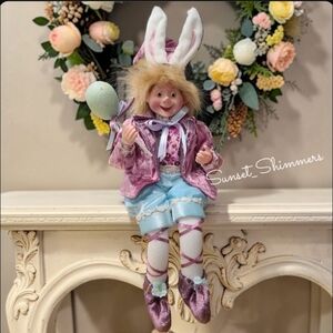 Cynthia Rowley Easter Fairy Pixie Elf Whimsical Shelf Sitter Doll Poseable New